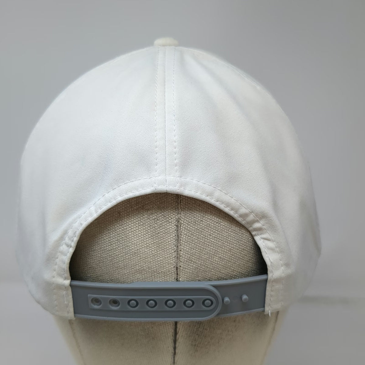 Swannies Snapback White One Size Hat Blue Swan Logo Performance Gray Strap