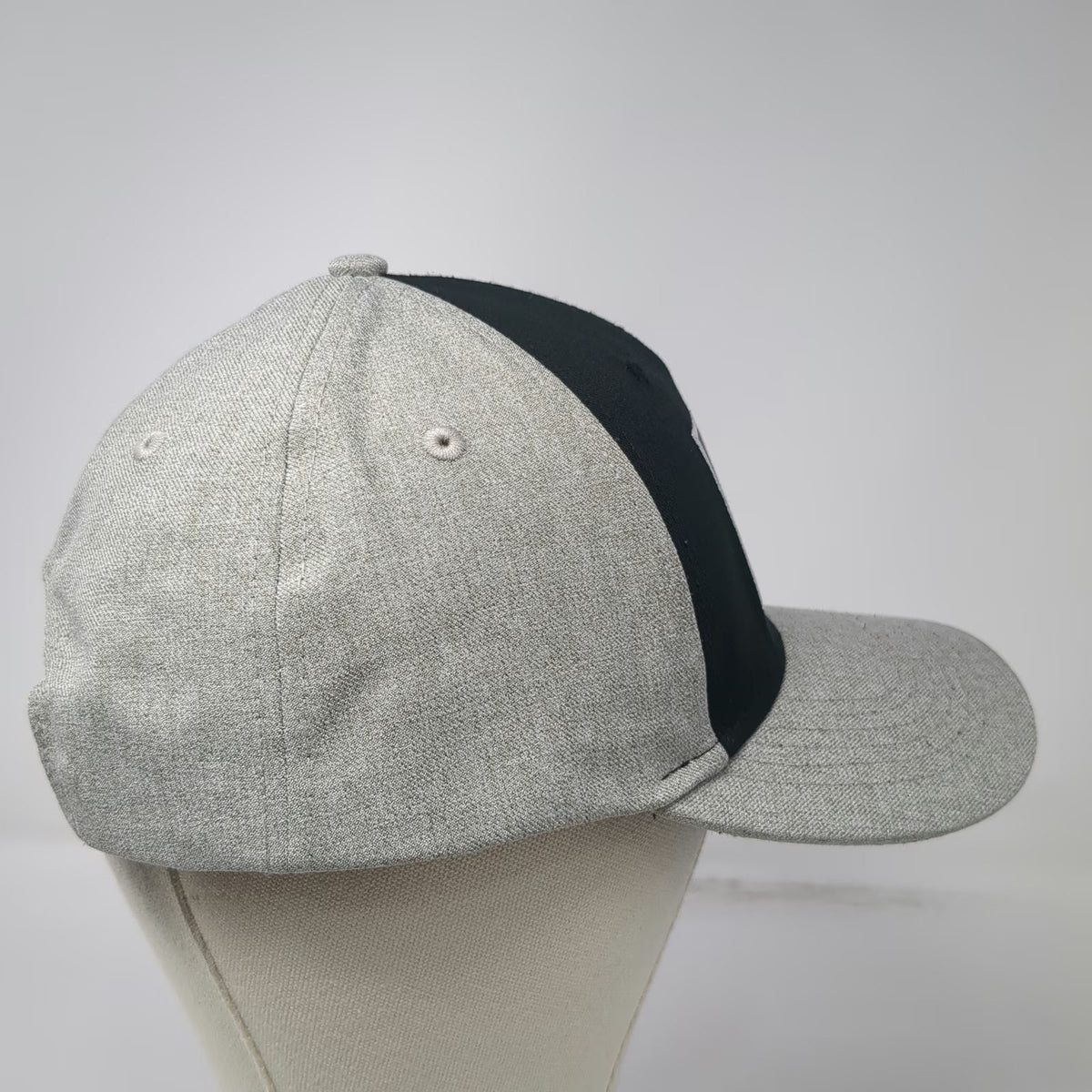 Caterpillar 5 Panel Gray One Size Snapback Bulldozer Graphic Patch Hat