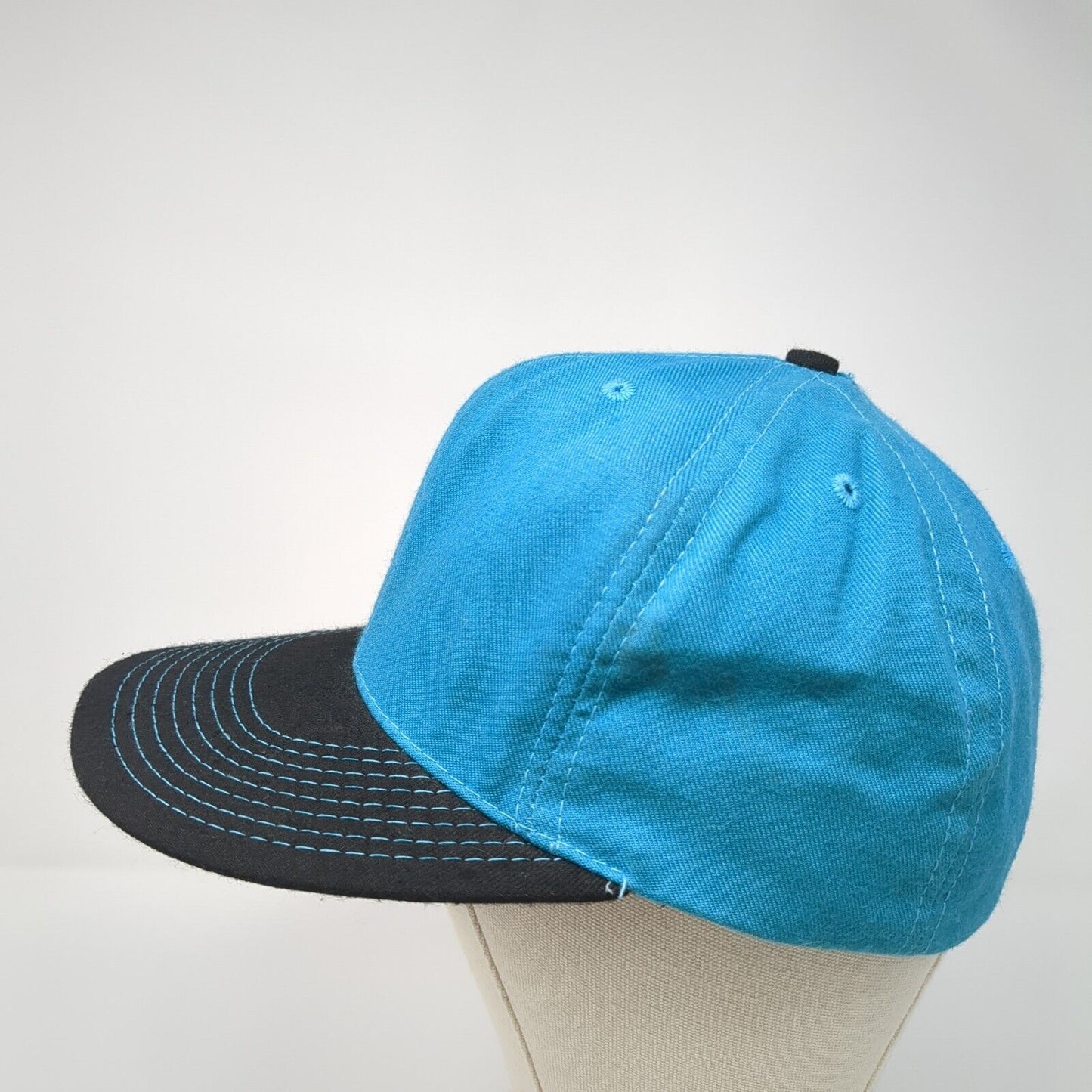 Twin City Knitting Fitted Baseball Cap Blue 7 3/8 Lightweight Colorblock Blank