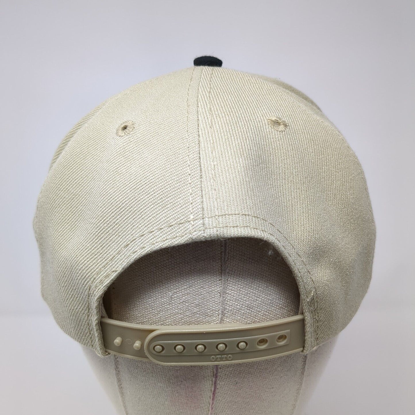 Grouse Ridge 2002 Snapback Hat Tan OS Adjustable Embroidered 6 Panel Otto Cap