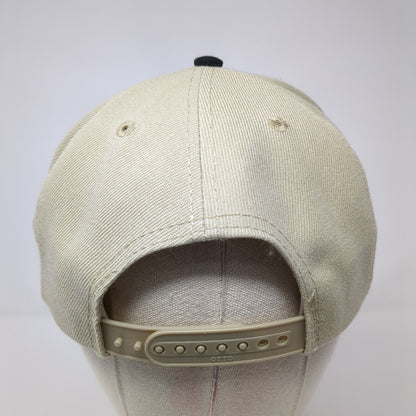 Grouse Ridge 2002 Snapback Hat Tan OS Adjustable Embroidered 6 Panel Otto Cap