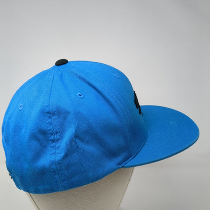 Billabong Snapback Hat Blue One Size Adjustable Embroidered Vented Holes 6 Panel