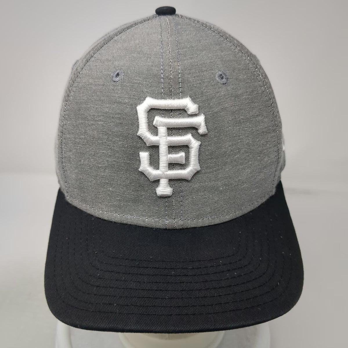 San Francisco Giants MLB New Era Snapback Gray One Size OSFM Flat Bill Logo Hat