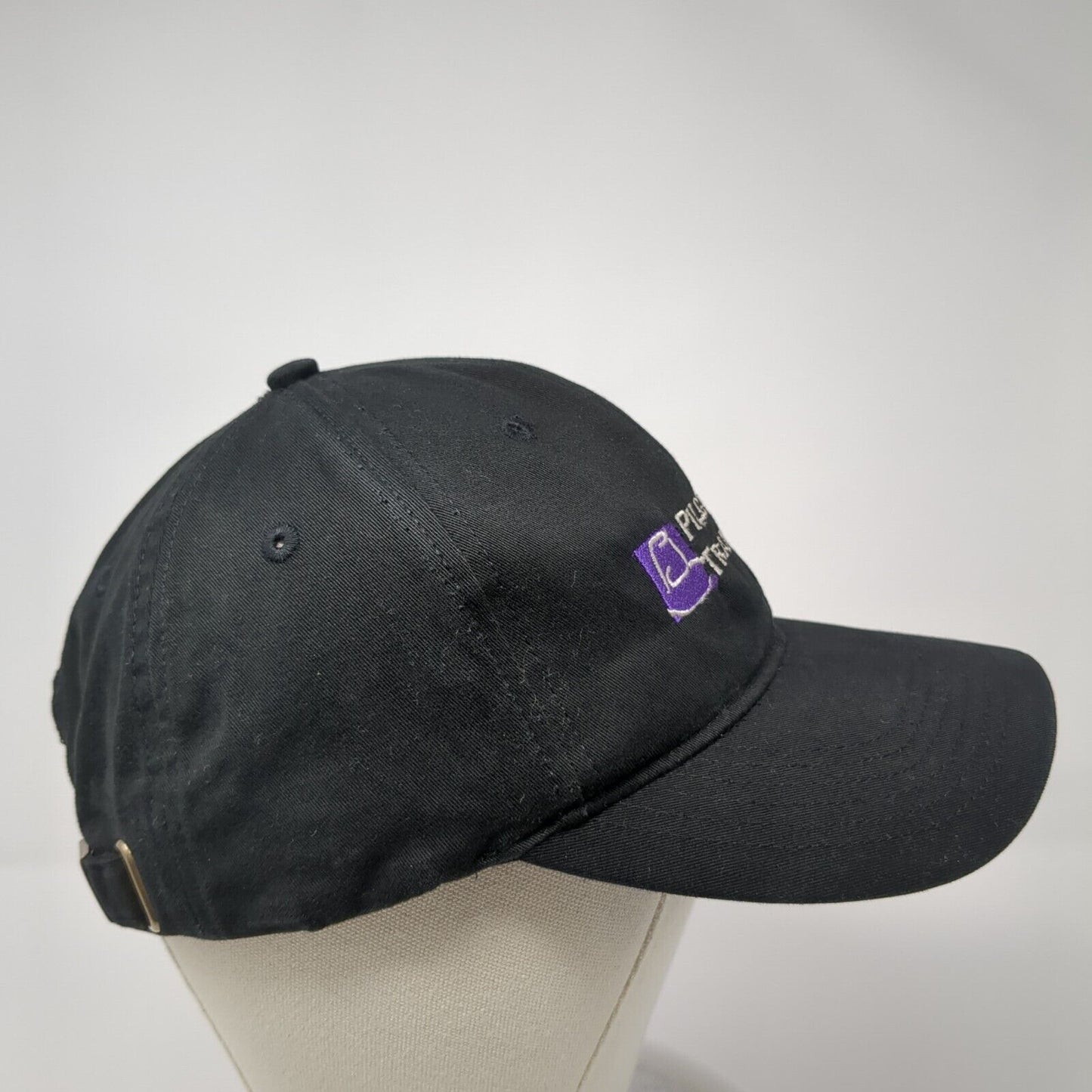 Pilgrim Transport Slideback Baseball Cap Black OS Adjustable HSQ Harvard Square