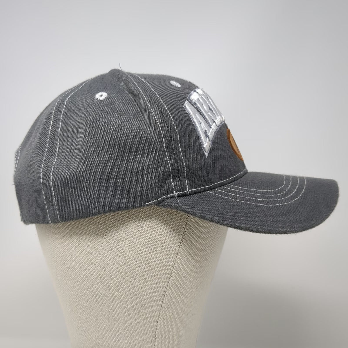 Arizona 3D Embroidery Baseball Cap Gray One Size Strapback AZ Patch Stitch Hat