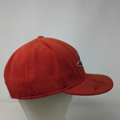 New Era Men's 59Fifty Fitted Hat Red 7 7/8 Greenville Drive Made USA Autographed