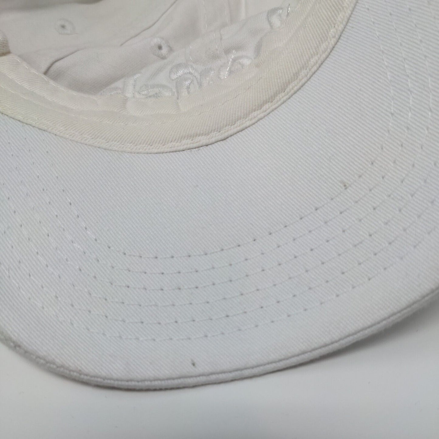 Cherish Slideback Hat White OSFA Adjustable Embroidered Vent Holes