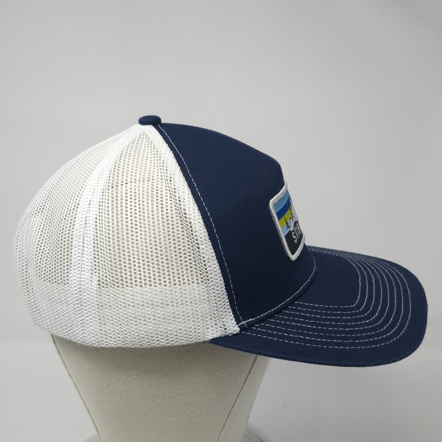 Stibnite Patch Snapback Mesh Back Trucker Hat Blue One Size Outdoor Cap