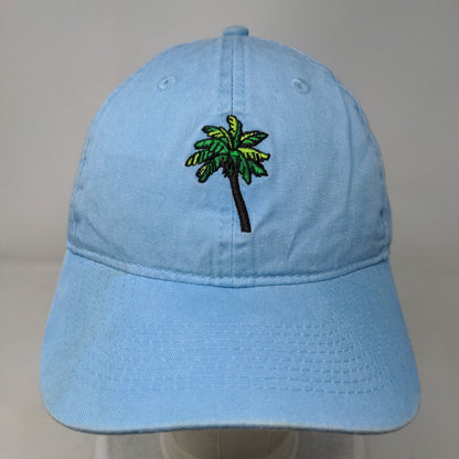 Palm Tree Strapback Hat Blue OSFM Embroidered 6 Panel Ron Jon Surf Shop