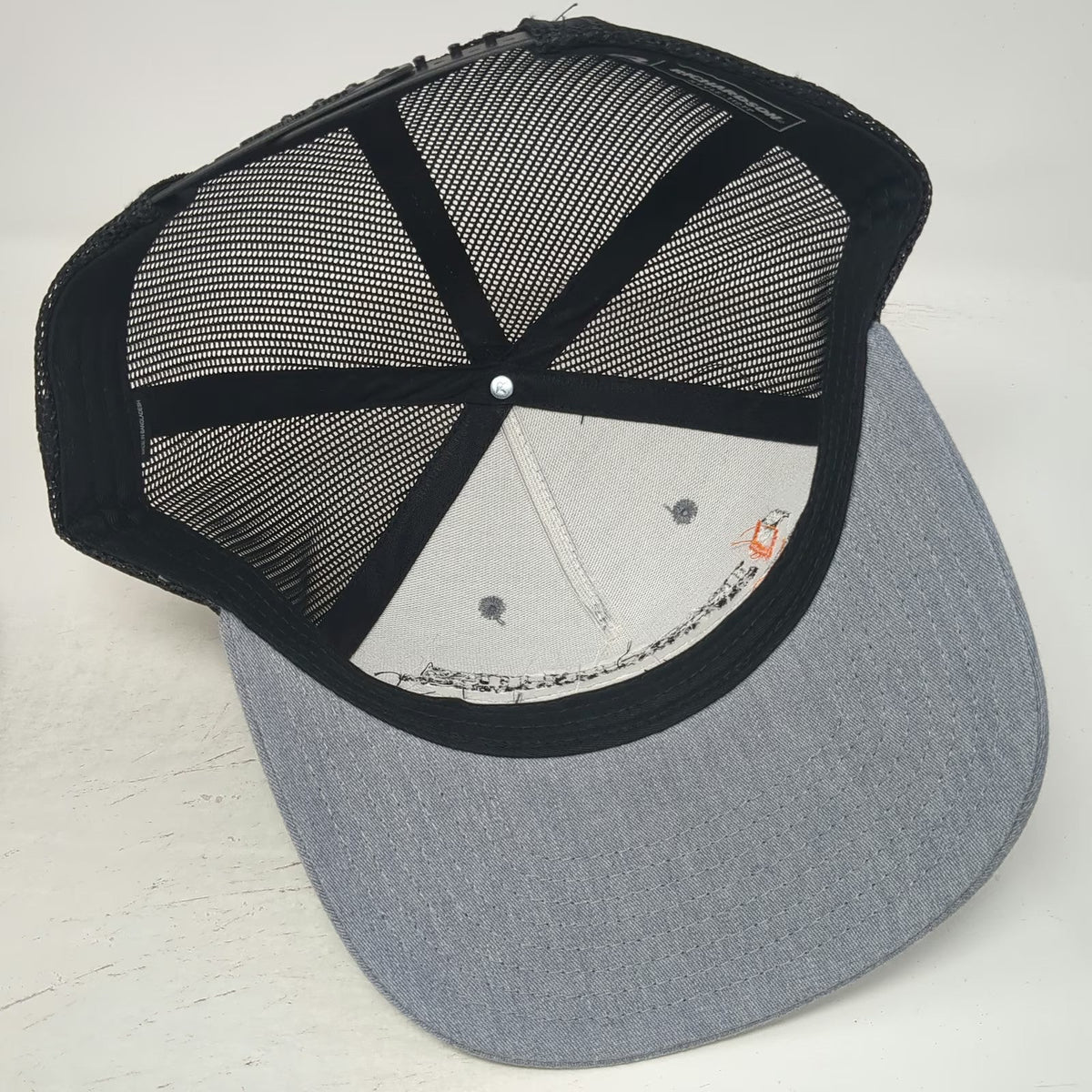 Richardson Trucker Hat Gray One Size Track Utilities Infrastructure Snapback
