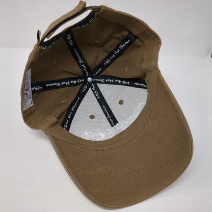 Crop Production Services Strapback Hat Brown One Size Embroidered