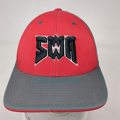 Pacific Headwear Fitted Mesh Back Trucker Hat Multi 6 7/8-7 3/8 Embroidered