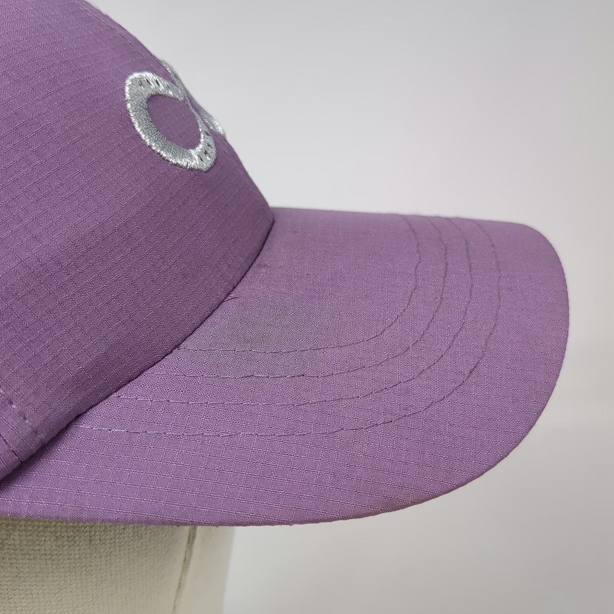 Dover Saddlery Purple Baseball Cap One Size Embroidered Infinity Strapback Hat