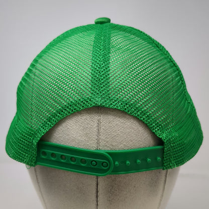 Direct Caps Trucker Hat Green One Size Snapback Mesh Tequila Seltzer Happy Hour