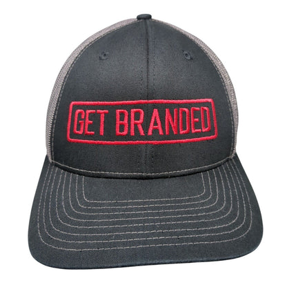 Get Branded Auto Savvy Snapback Trucker Hat Black OSFA Mesh Back