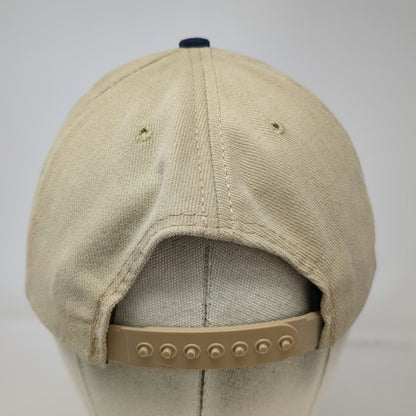 American Needle Snapback Hat Beige Blue Military C-17 Aircraft Flag USA Vintage