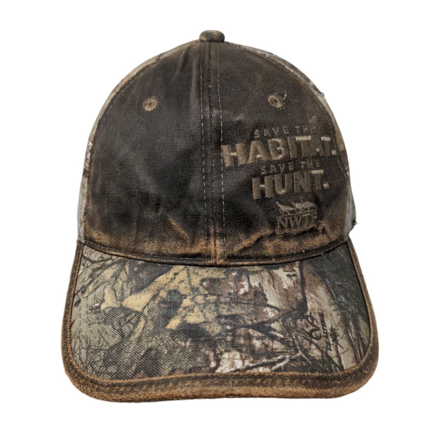 Save The Habitat Save The Hunt Strapback Hat Camo OSFM Outdoor Cap