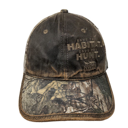 Save The Habitat Save The Hunt Strapback Hat Camo OSFM Outdoor Cap