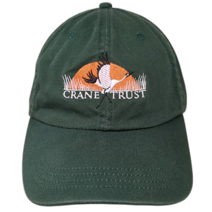 Imperial Baseball Cap Green One Size Crane Trust Embroidered Slideback Hat