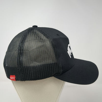 Richardson Trucker Hat Black One Size Victory Embroidered Mesh Back Snapback