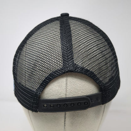 Legacy Motor Club Trucker Hat Black One Size Mesh Back Snapback Gold Embroidery