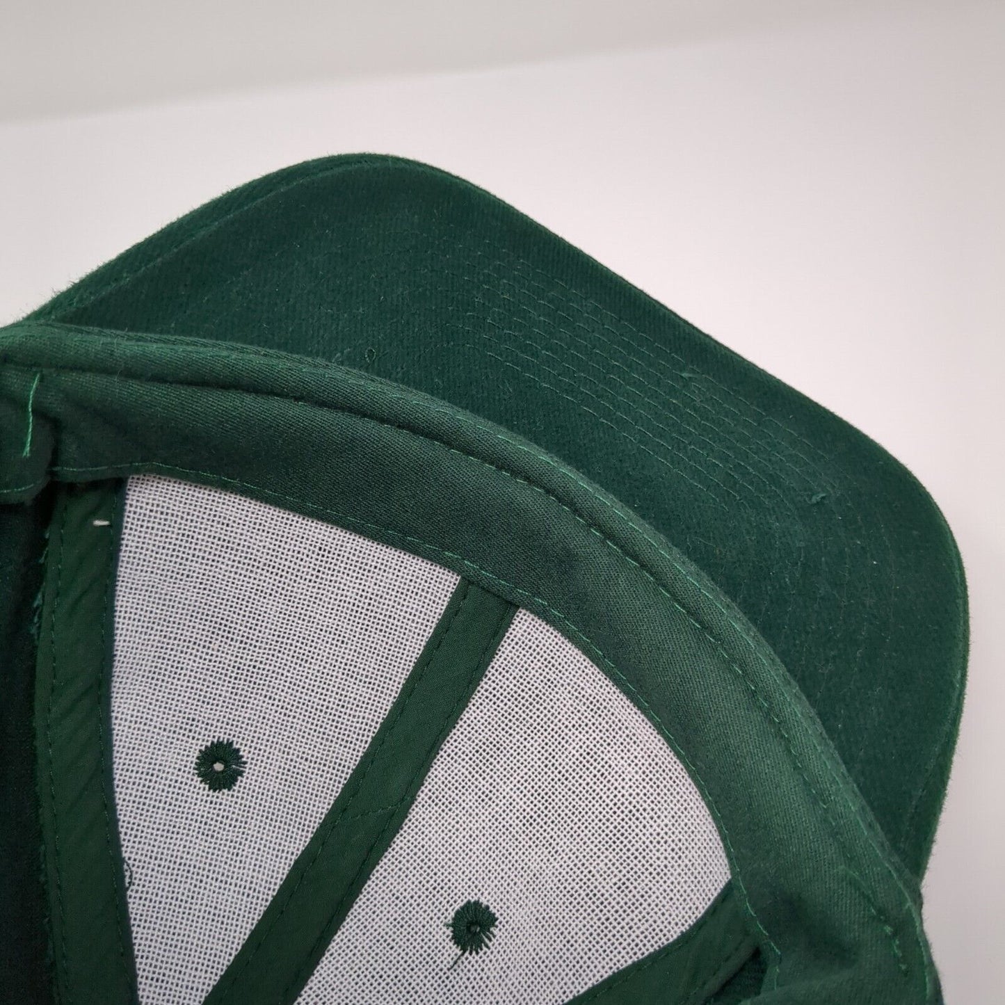 Otto Slideback Hat Green OSFM Adjustable Vented Holes 6 Panel Blank Cotton