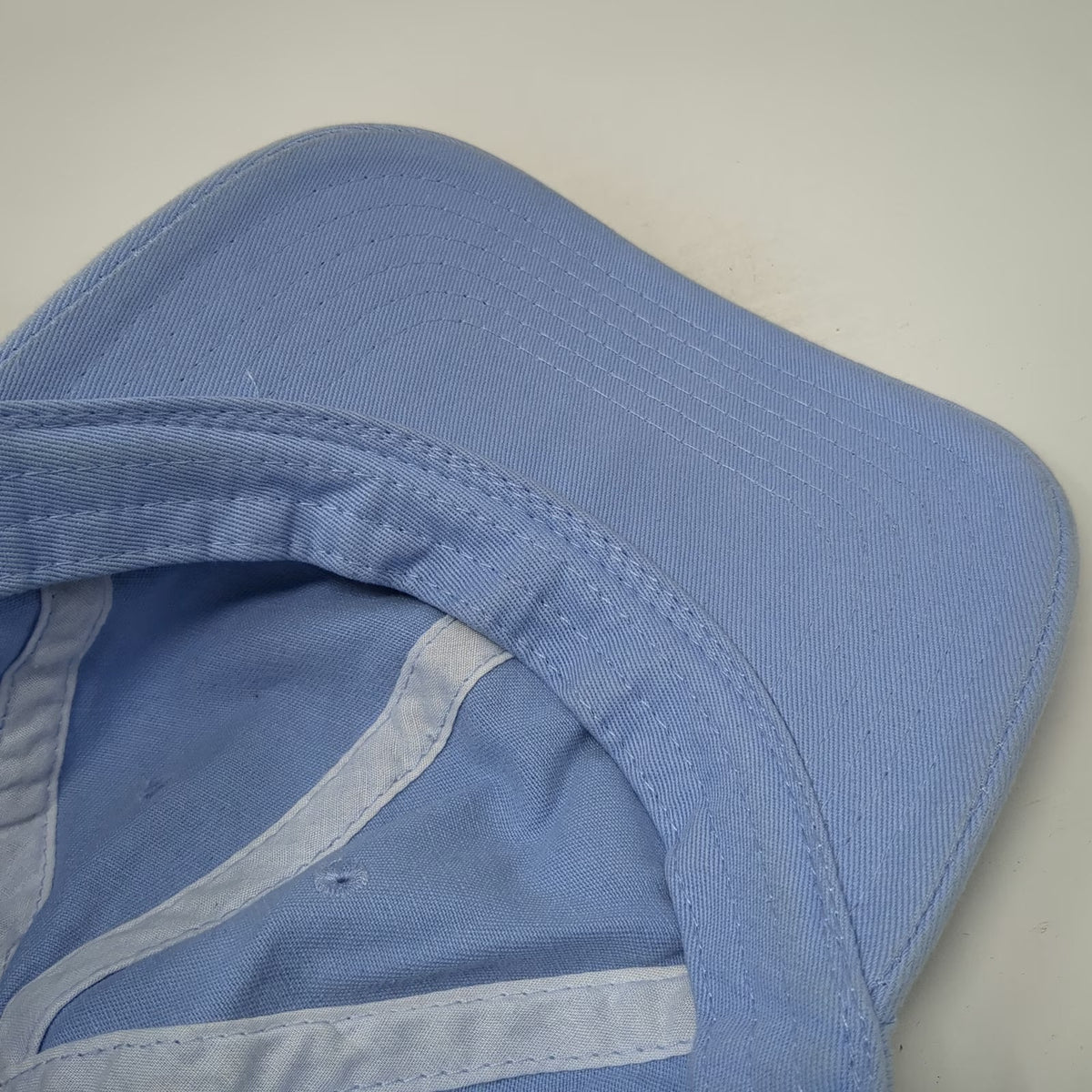ChokoLids Baseball Cap Blue One Size Adjustable Slideback Cotton Solid Plain Hat