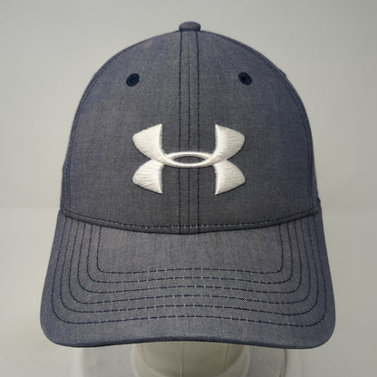 Under Armour Golf Slideback Hat Blue One Size Embroidered Leather Strap