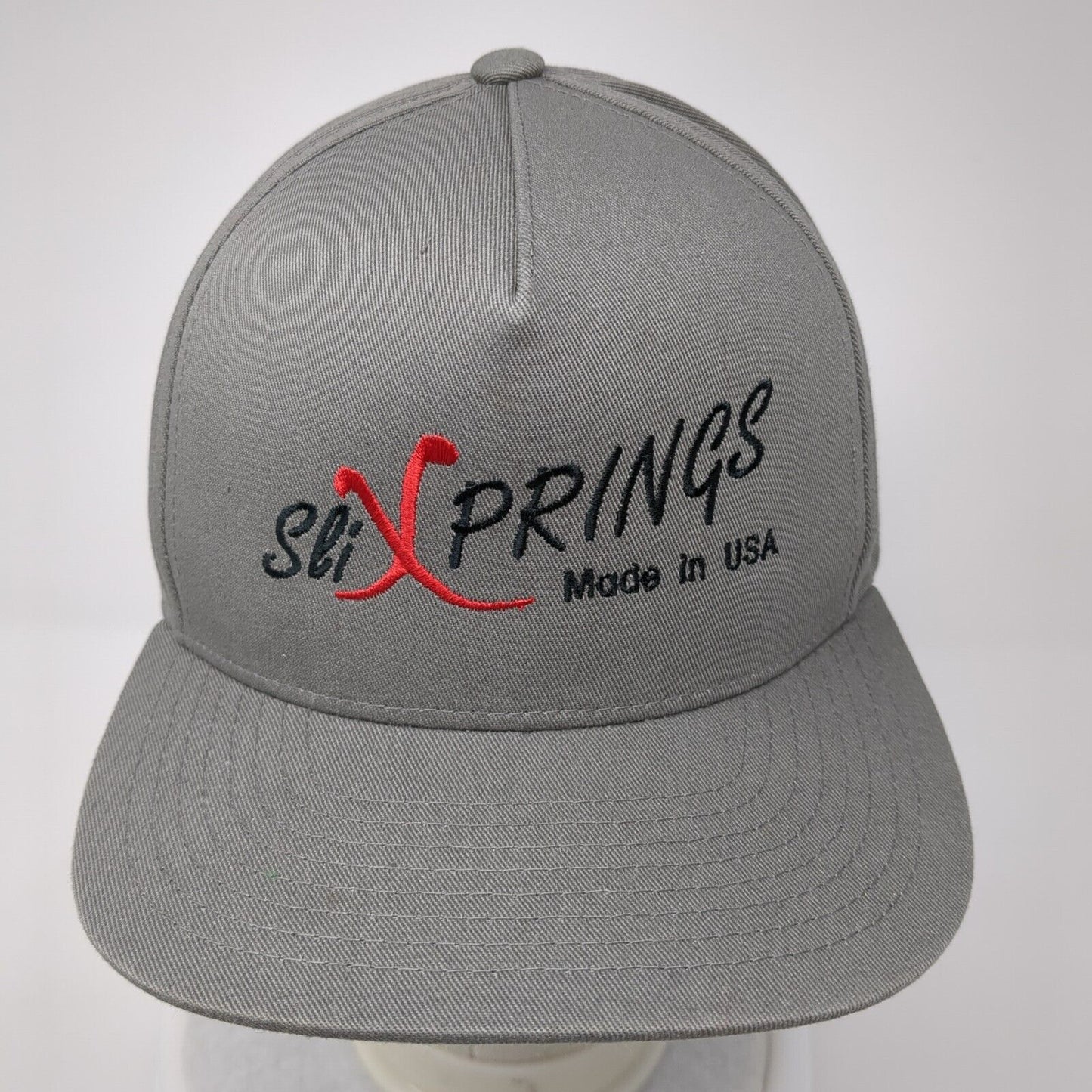 Slixprings Made in USA Since 2008 Snap Back Hat Gray One Size Adjustable Yupoong