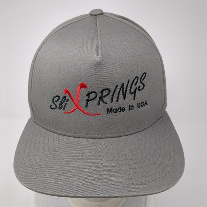 Slixprings Made in USA Since 2008 Snap Back Hat Gray One Size Adjustable Yupoong