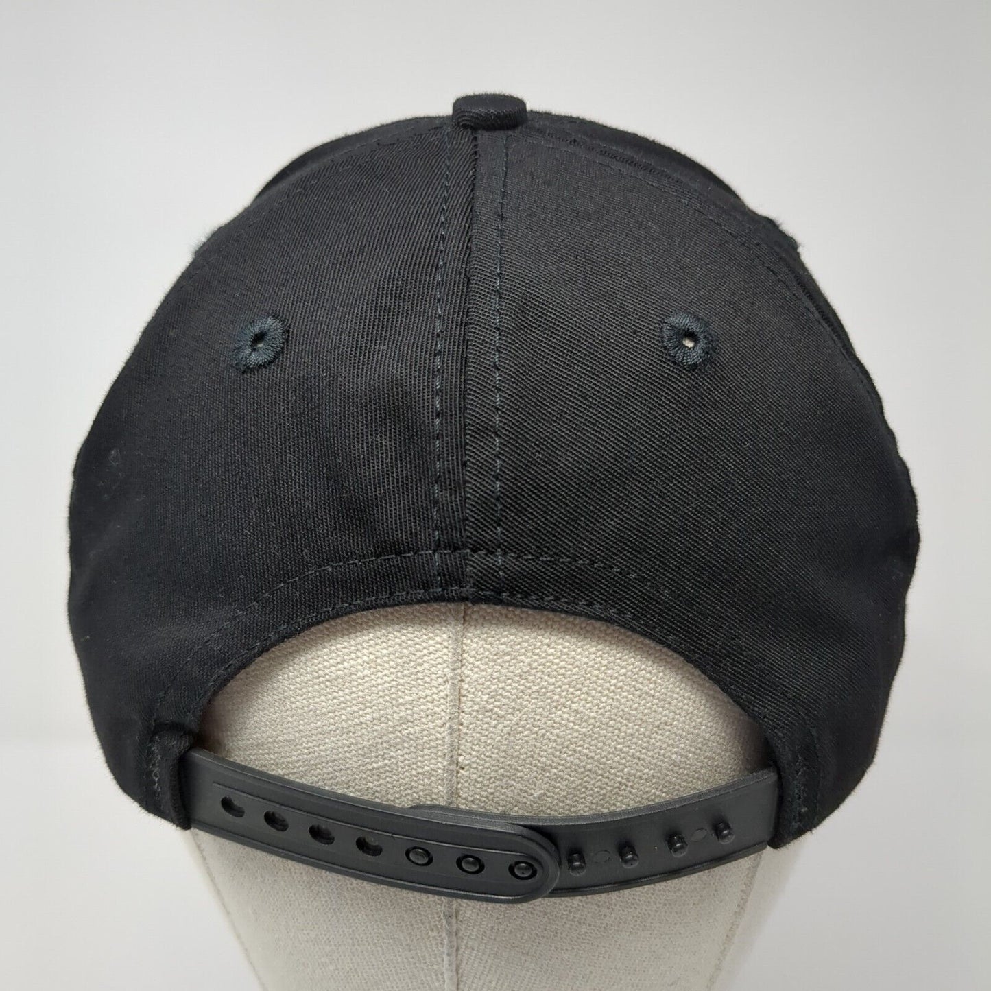 Spartan Steel Snapback Hat Black One Size Adjustable Embroidered Cap America