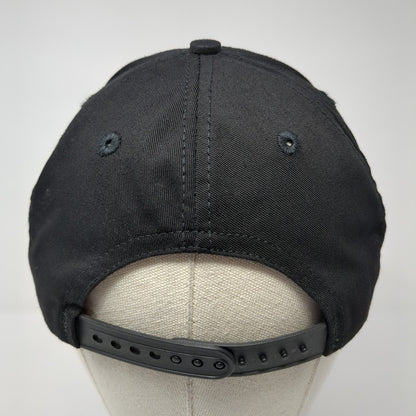 Spartan Steel Snapback Hat Black One Size Adjustable Embroidered Cap America