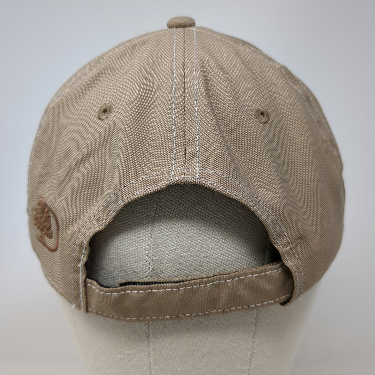 Nike Baseball Cap Brown One Size Contrast Stitch White Swoosh Golf Strapback Hat
