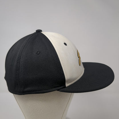 Letter A Logo Fitted Hat Black Small Embroidered The Game Colorblock