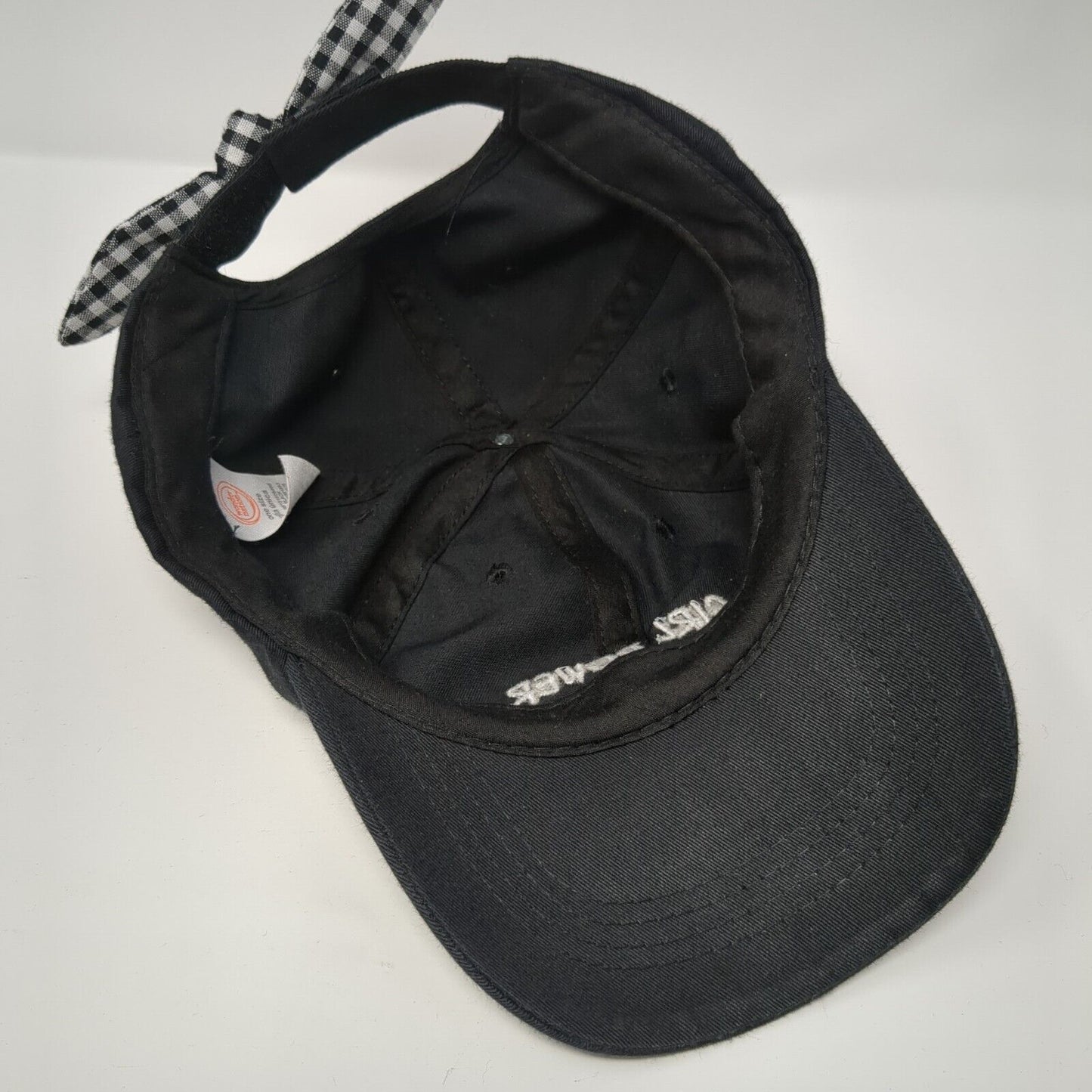 Girl Power Strapback Hat Black One Size Bow Embroidered Wonder Nation