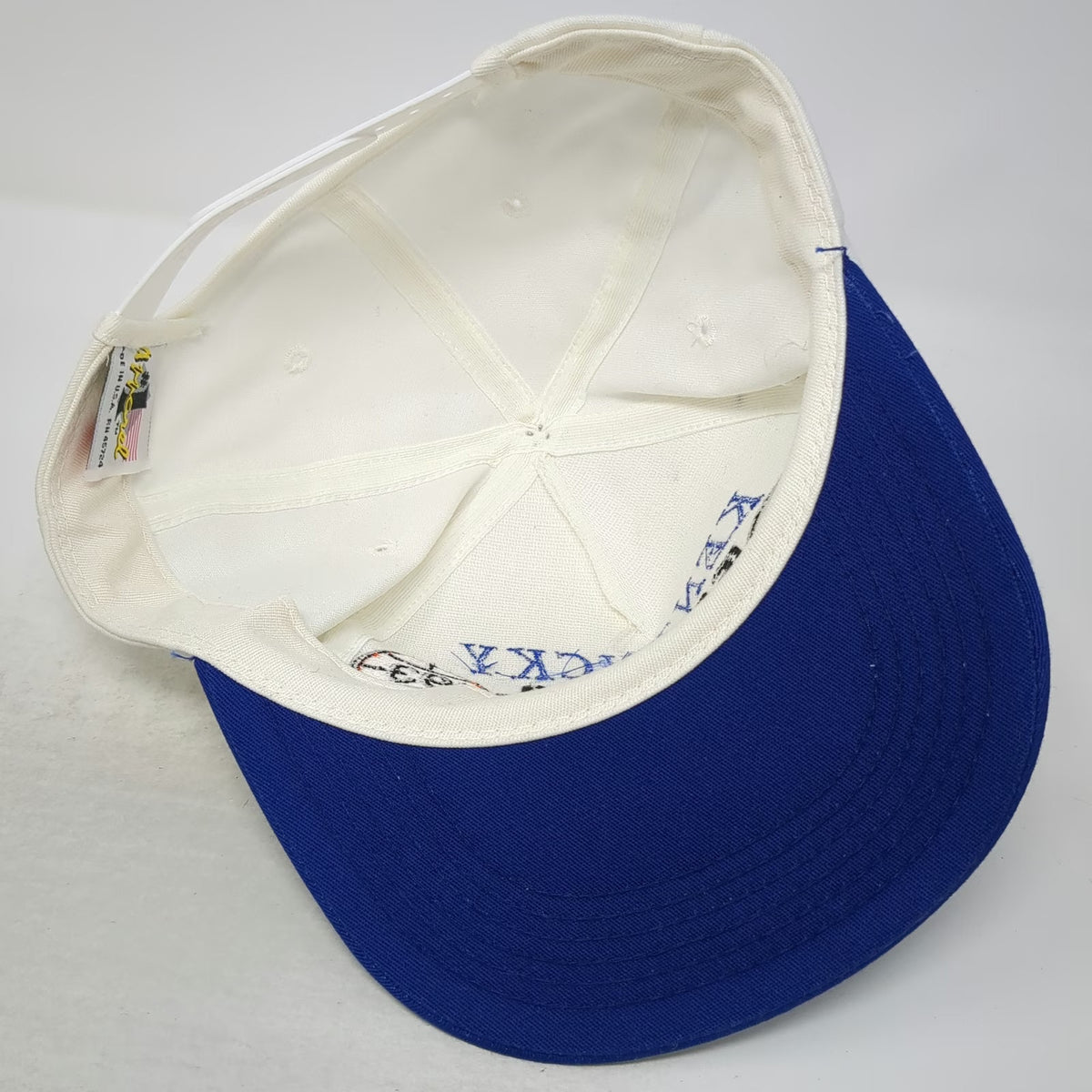 Apparel #1 Kentucky 1993 Final Four New Orleans Hat 5 Panel White Blue One Size