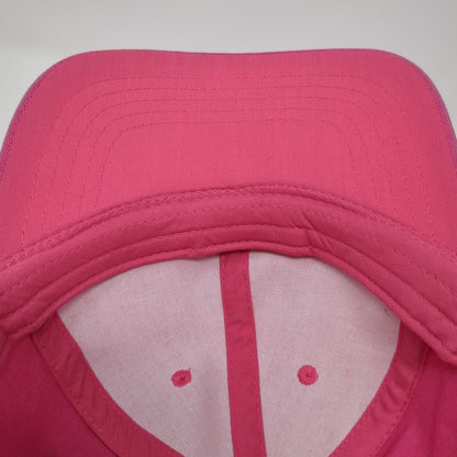 Unbranded Strapback Hat Pink One Size Adjustable Solid Cotton Blank
