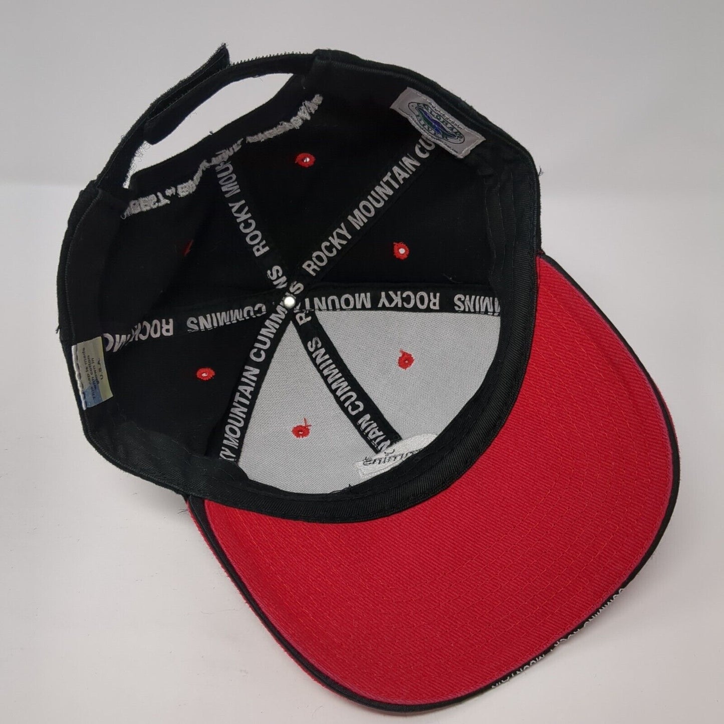 Cummins Rocky Mountain Strapback Hat Black One Size Adjustable 6 Panel