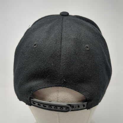 Jump! Kids Snapback Hat Black One Size Adjustable Embroidered 6 Panel Vitronic