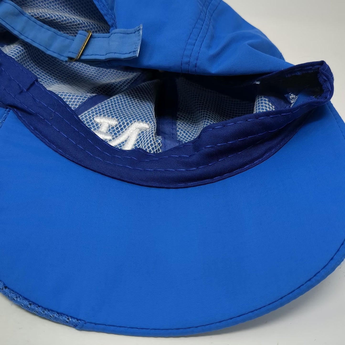 Blue NY Logo Baseball Cap OSFM Mesh Side Panels Adjustable Strapback Sport Hat