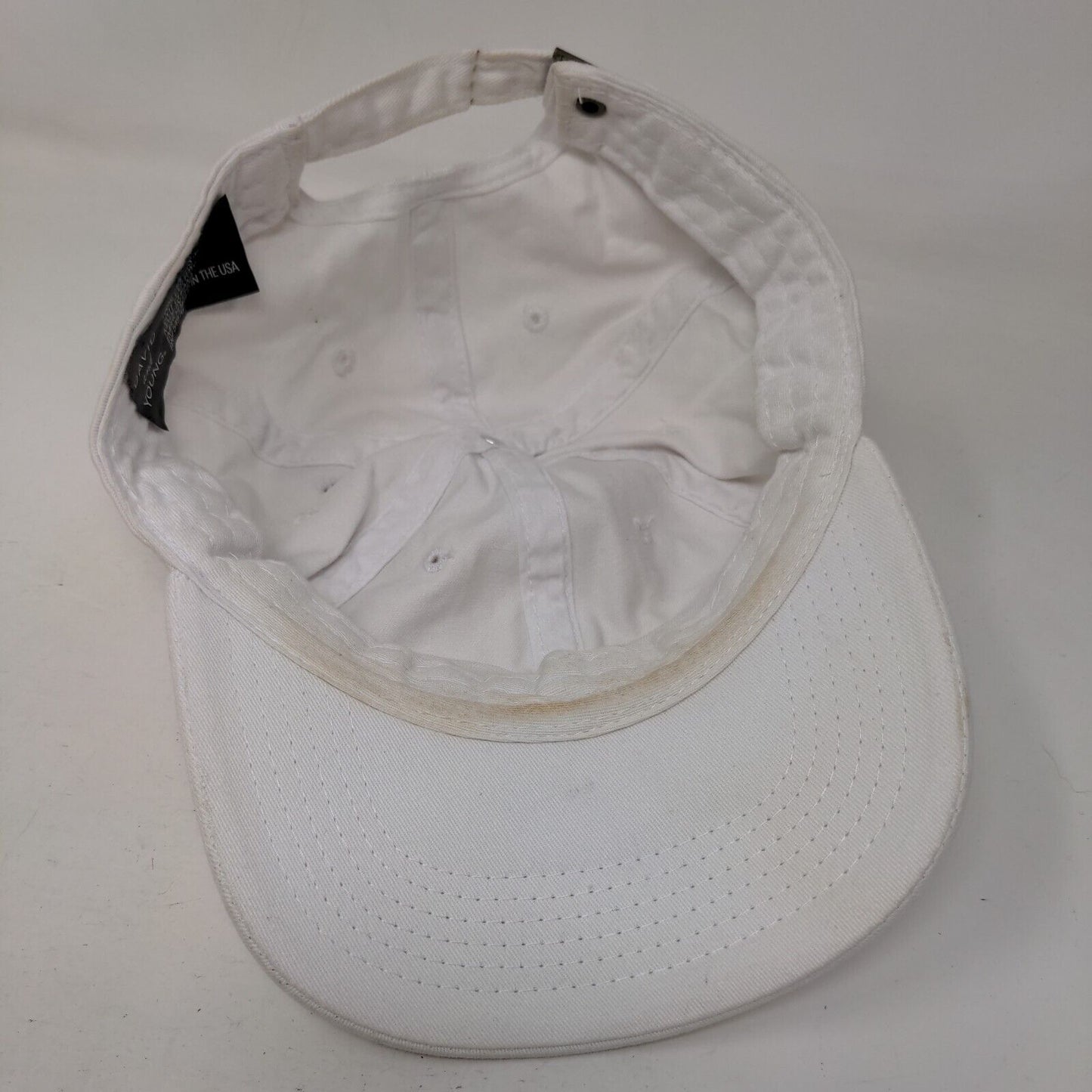 Bad Hair Day Slideback Hat White OSFA Embroidered Adjustable 6 Panel