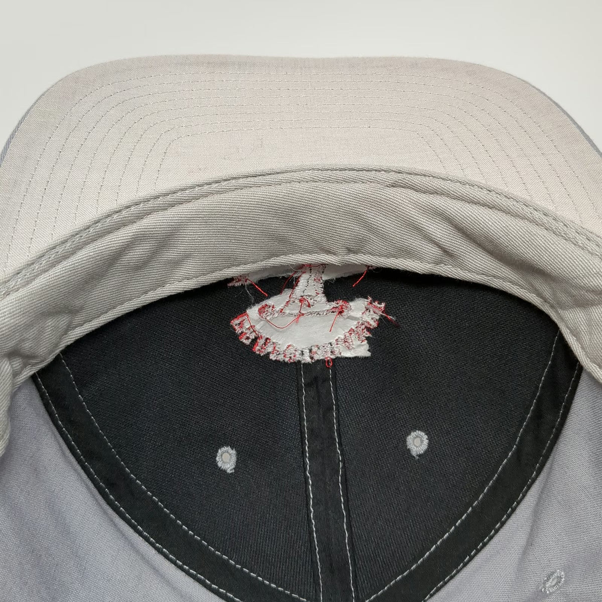 Richardson Snapback Gray L Performance Athletic Club Embroidery Flat Brim Hat