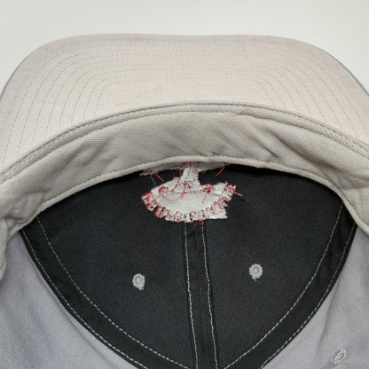 Richardson Snapback Gray L Performance Athletic Club Embroidery Flat Brim Hat
