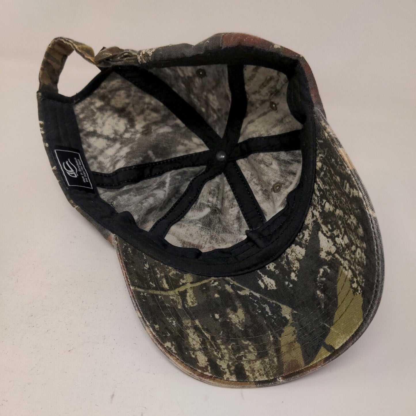 OC Sports Men's Slideback Camo Hat Size OSFM Embroidered Vesuvius Logo Volcano