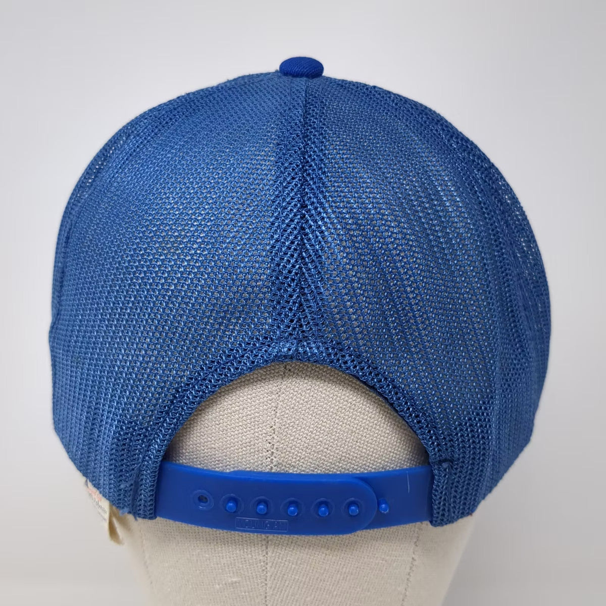 AJM Western Electric AMPS Bell System Blue White Trucker Hat Snapback L Vintage