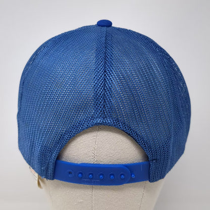 AJM Western Electric AMPS Bell System Blue White Trucker Hat Snapback L Vintage