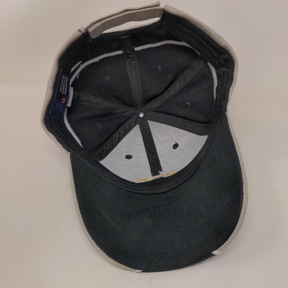 Army Strapback Hat Black OSFA Embroidered Vent Holes Colorblock HG