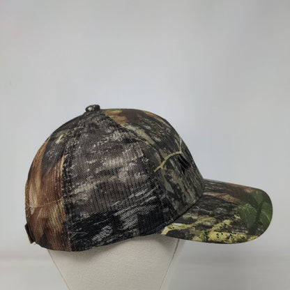 Machias Savings Bank Snapback Mesh Back Trucker Hat Camo One Size