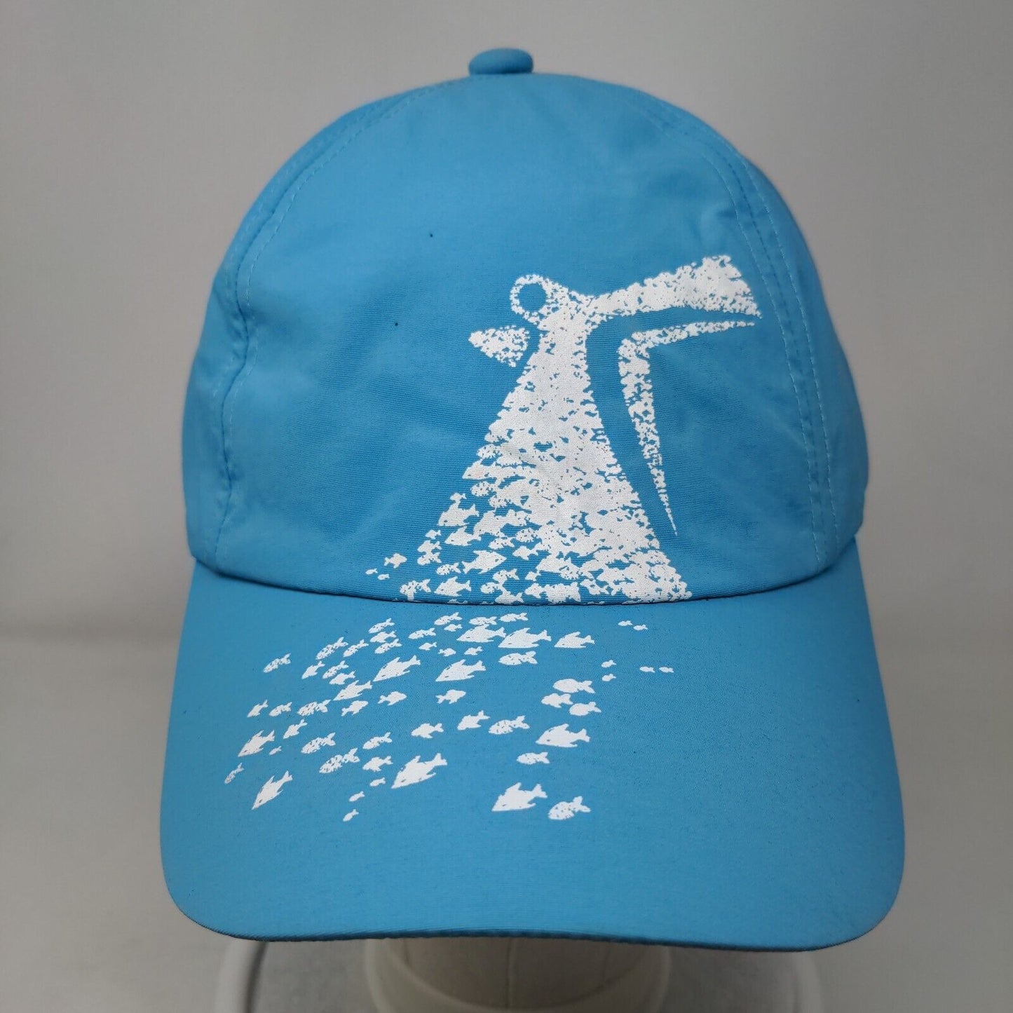 Carnival Strapback Hat Blue OSFA Adjustable Embroidered Logo 5 Panel