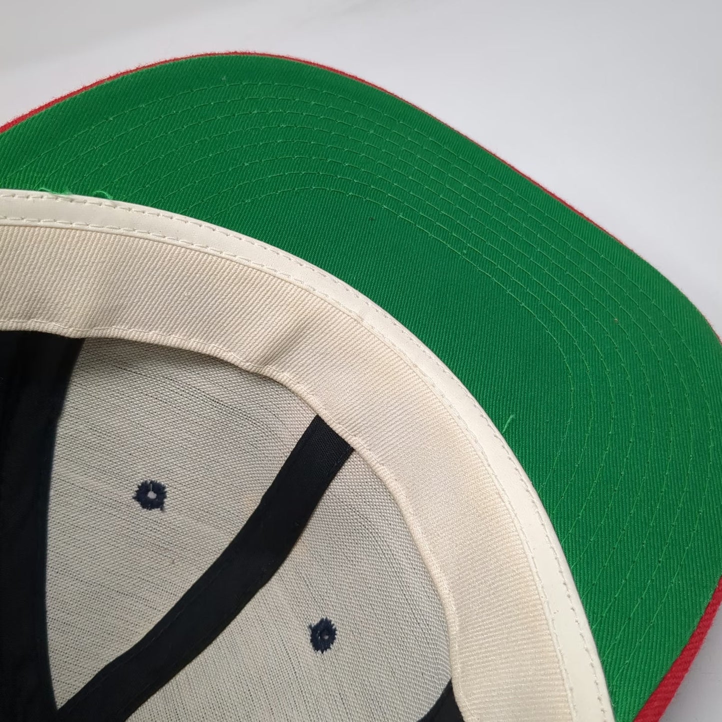 New Era Cap Blue Red 6 7/8 Angels MLB Diamond Collection Fitted Hat Vintage